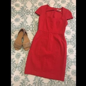 Banana Republic red denim dress